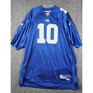 Reebok NFL Equipment New York Giants Jersey Mens 58 Blue #10 7048A 04